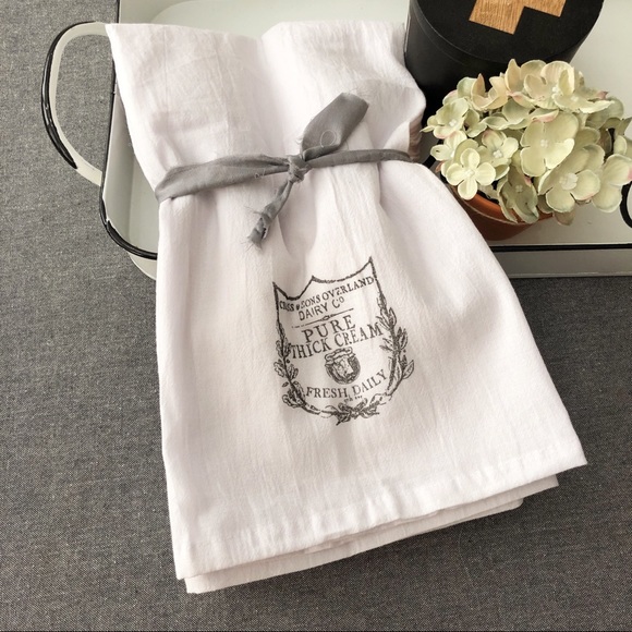 Hand Crafted Other - BUNDLE FRENCH FARMHOUSE FRENCH CREAMERY MODERN FARMHOUSE WHITE COTTON TO…